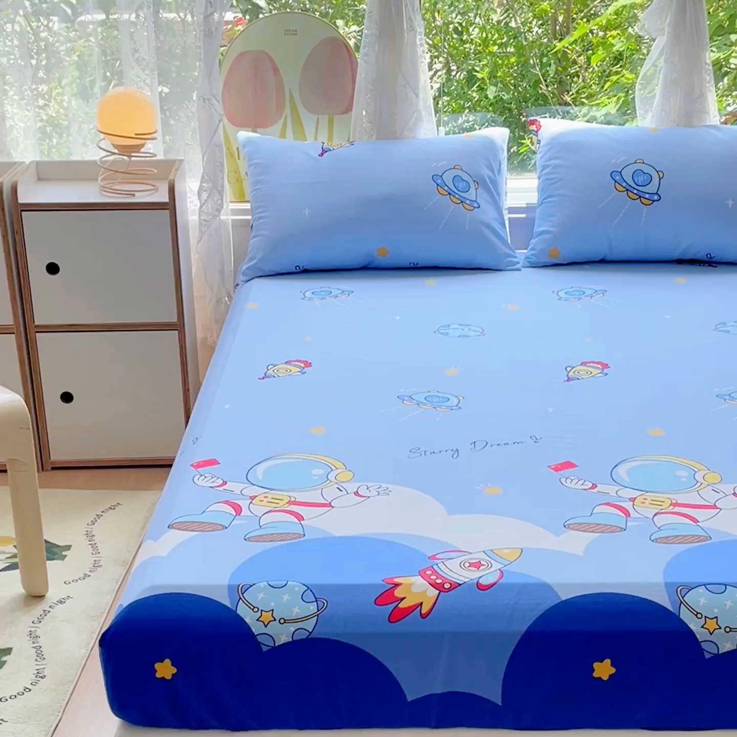 91家纺网 家纺一手货源 找家纺 （总）金鑫汇家纺 2026新款13070全棉单品套件系列-成人床：A版单床笠