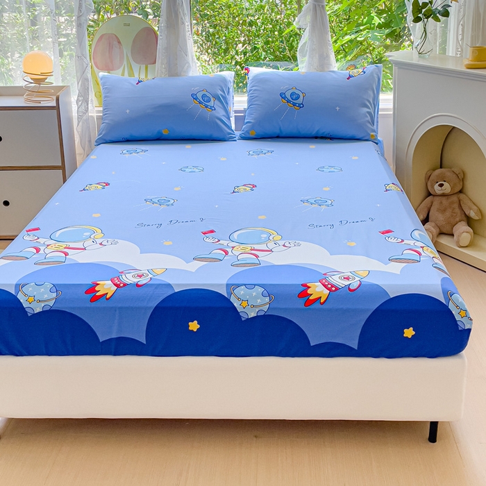 91家纺网 家纺一手货源 找家纺 （总）金鑫汇家纺 2026新款13070全棉单品套件系列-成人床：A版单床笠