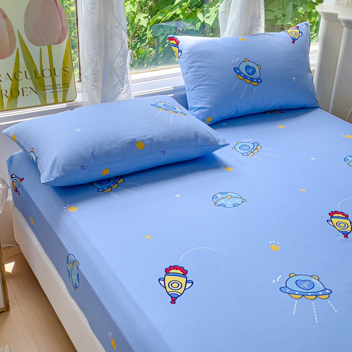 91家纺网 家纺一手货源 找家纺 （总）金鑫汇家纺 2026新款13070全棉单品套件系列-成人床：A版单床笠