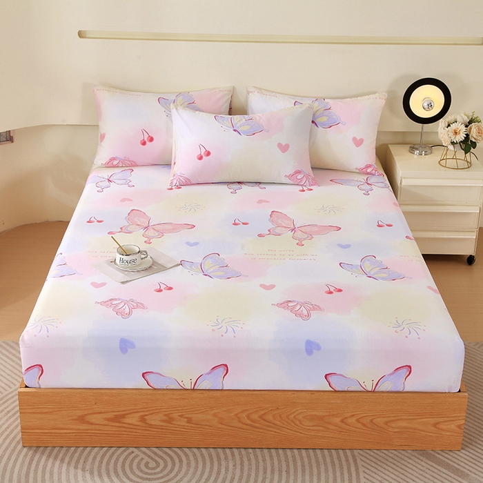 91家纺网 家纺一手货源 找家纺 （总）金鑫汇家纺 2026新款13070全棉单品套件系列-成人床：A版单床笠