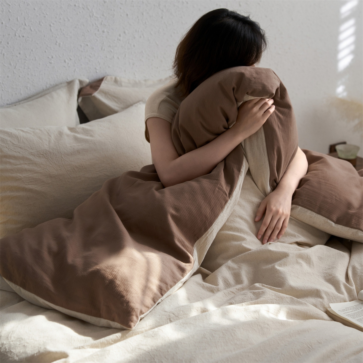 91家纺网 家纺一手货源 找家纺 笙意家纺 2025新款全棉A版棉麻B版13372四件套-云缦系列 云缦米