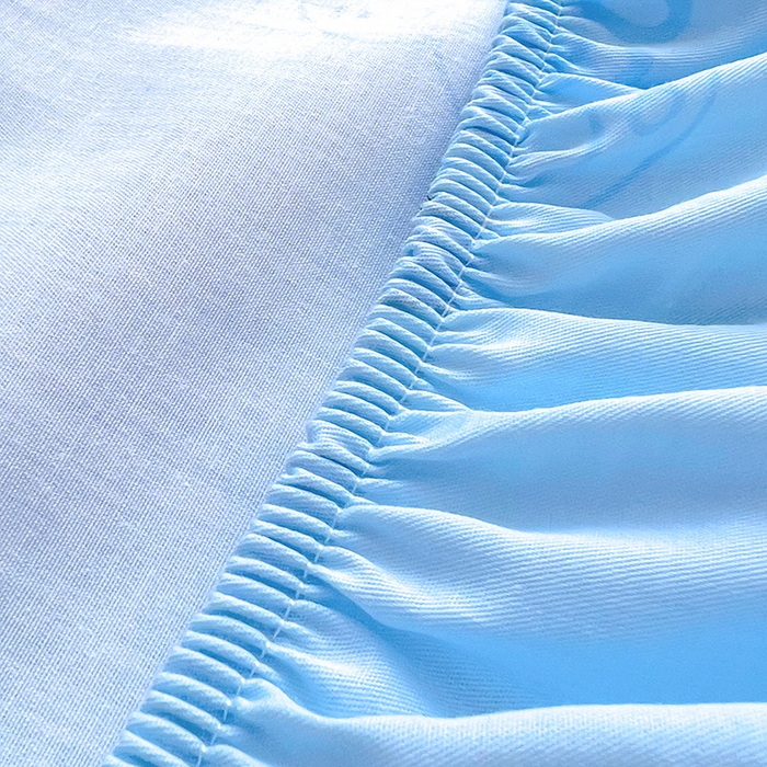 91家纺网 家纺一手货源 找家纺 金鑫汇家纺 2026新款13070全棉单品套件系列-成人床：A版单床笠 瑞龙送福