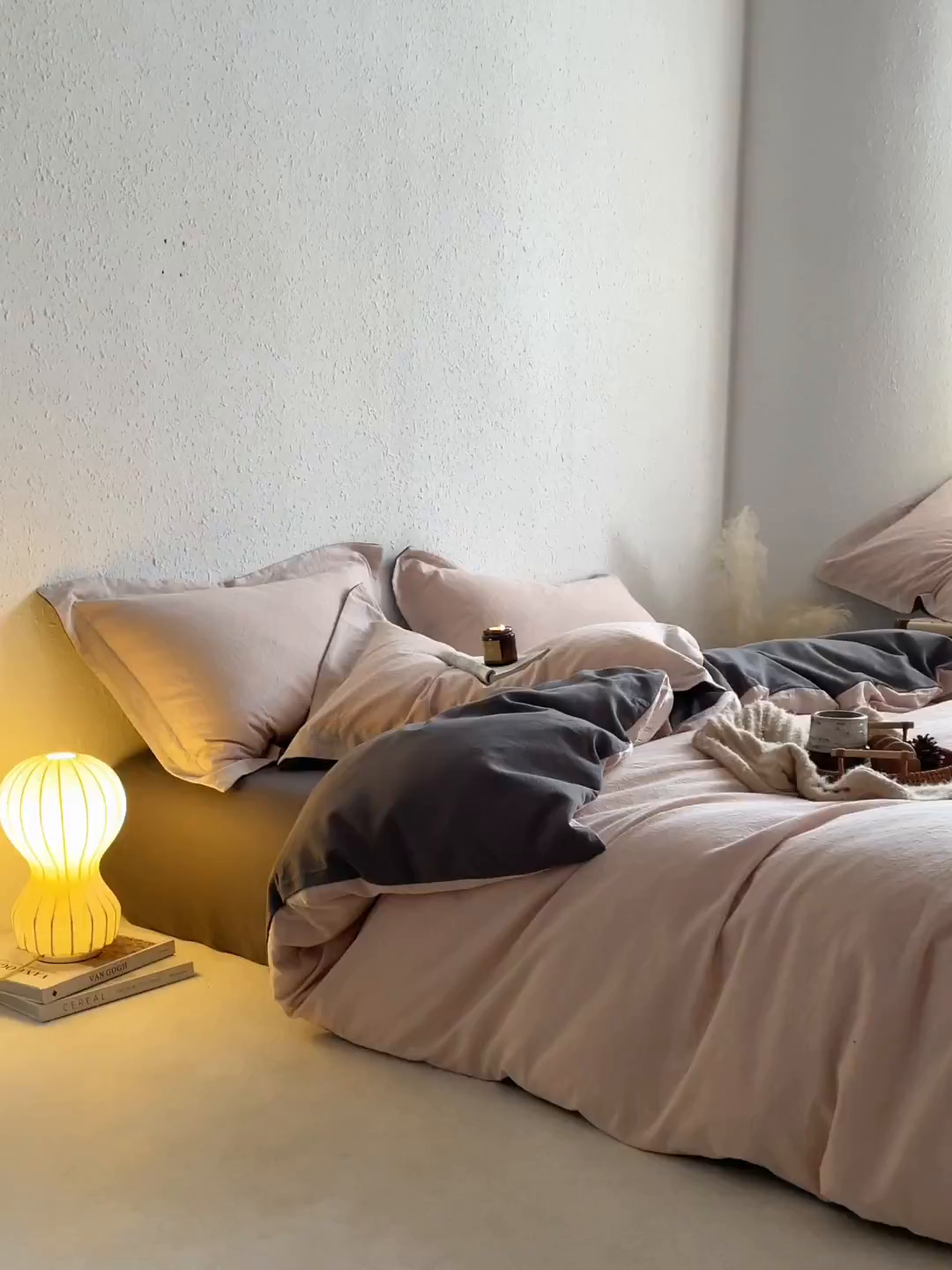 91家纺网 家纺一手货源 找家纺 （总）笙意家纺 2025新款全棉A版棉麻B版13372四件套-云缦系列