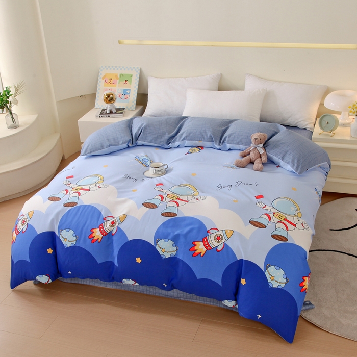 91家纺网 家纺一手货源 找家纺 （总）金鑫汇家纺 2026新款13070全棉单品套件系列-单品：单被套