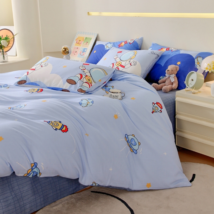 91家纺网 家纺一手货源 找家纺 （总）金鑫汇家纺 2026新款13070全棉单品套件系列-单品：单被套