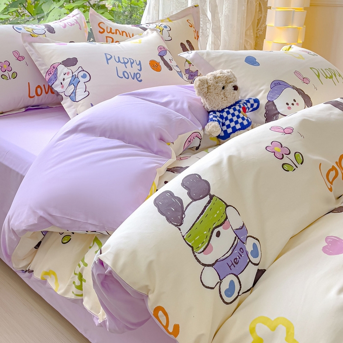 91家纺网 家纺一手货源 找家纺 （总）金鑫汇家纺 2026新款13070全棉单品套件系列-单品：单被套