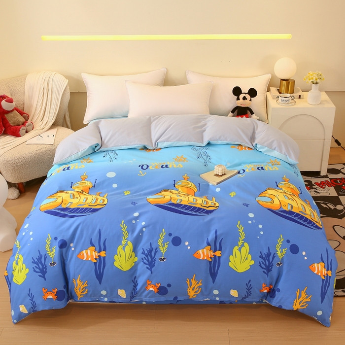 91家纺网 家纺一手货源 找家纺 （总）金鑫汇家纺 2026新款13070全棉单品套件系列-单品：单被套