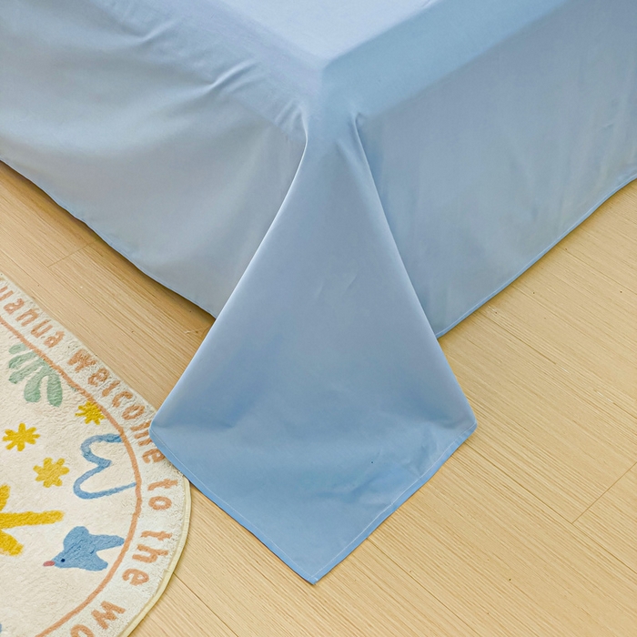 91家纺网 家纺一手货源 找家纺 金鑫汇家纺 2026新款13070全棉单品套件系列-单品：单被套 收获满满蓝色