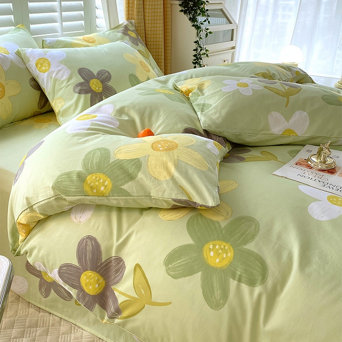 91家纺网 家纺一手货源 找家纺 金鑫汇家纺 2026新款13070全棉单品套件系列-单品：单被套 五彩缤纷