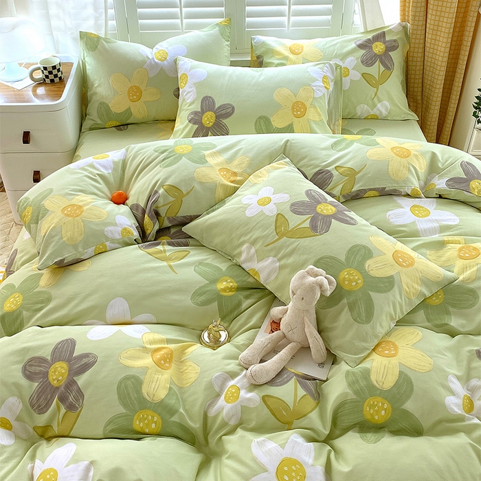 91家纺网 家纺一手货源 找家纺 金鑫汇家纺 2026新款13070全棉单品套件系列-单品：单被套 五彩缤纷