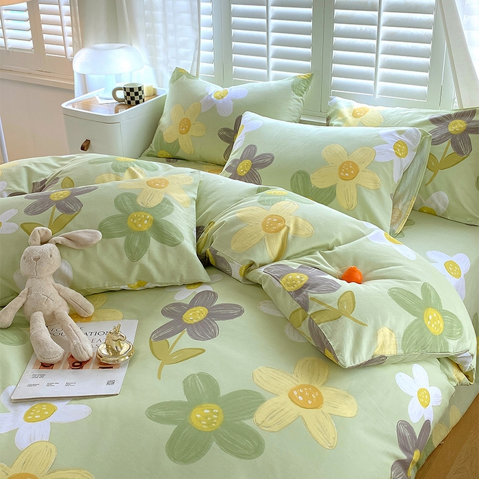 91家纺网 家纺一手货源 找家纺 金鑫汇家纺 2026新款13070全棉单品套件系列-单品：单被套 五彩缤纷