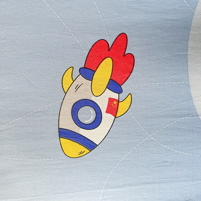 91家纺网 家纺一手货源 找家纺 金鑫汇家纺 2026新款13070全棉单品套件系列-单品：单被套 星际穿越