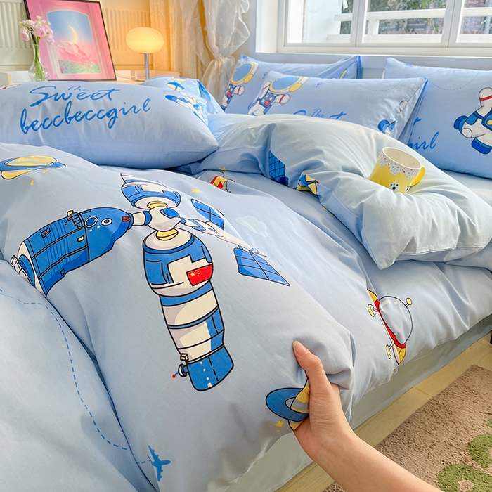 金鑫汇家纺 2026新款13070全棉单品套件系列-单品：单被套 宇宙奥秘