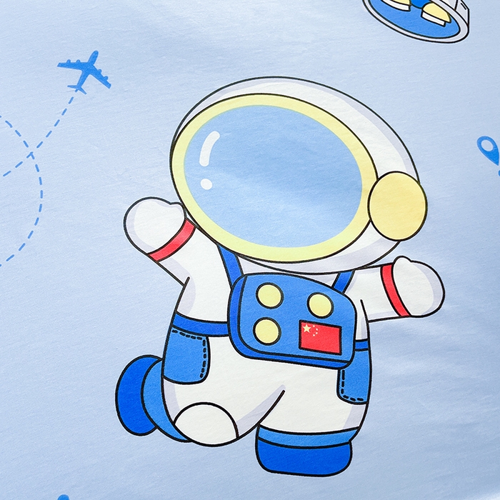 91家纺网 家纺一手货源 找家纺 金鑫汇家纺 2026新款13070全棉单品套件系列-单品：单被套 宇宙奥秘