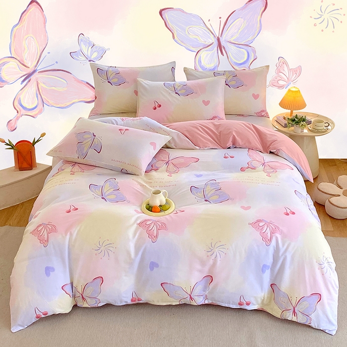 91家纺网 家纺一手货源 找家纺 （总）金鑫汇家纺 2026新款13070全棉单品套件系列-套件：四件套