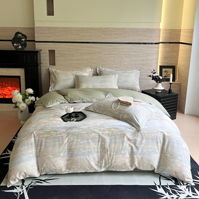 91家纺网 家纺一手货源 找家纺 （总）金鑫汇家纺 2026新款13070全棉单品套件系列-套件：四件套