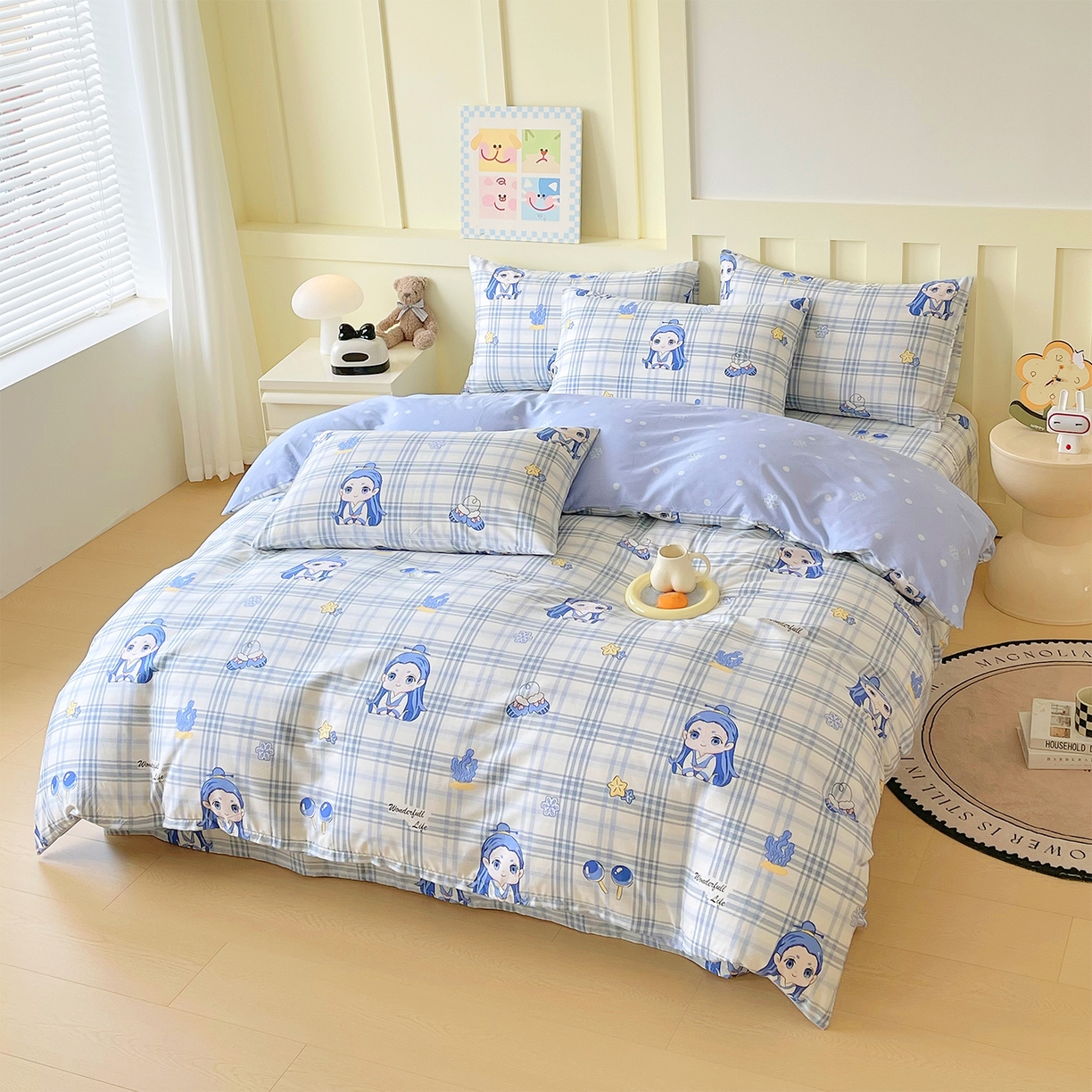 91家纺网 家纺一手货源 找家纺 金鑫汇家纺 2026新款13070全棉单品套件系列-套件：四件套 谦逊敖丙