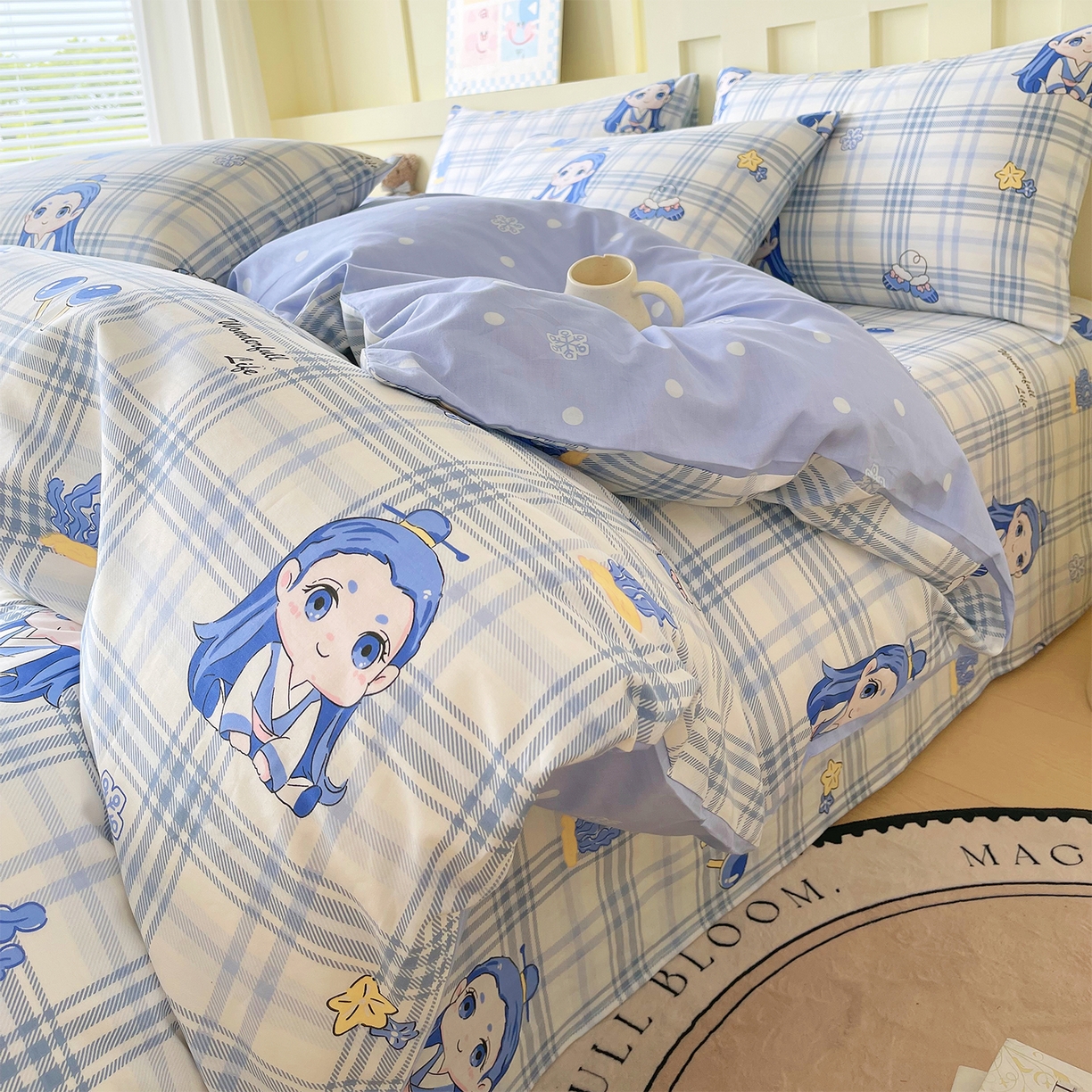 91家纺网 家纺一手货源 找家纺 金鑫汇家纺 2026新款13070全棉单品套件系列-套件：四件套 谦逊敖丙