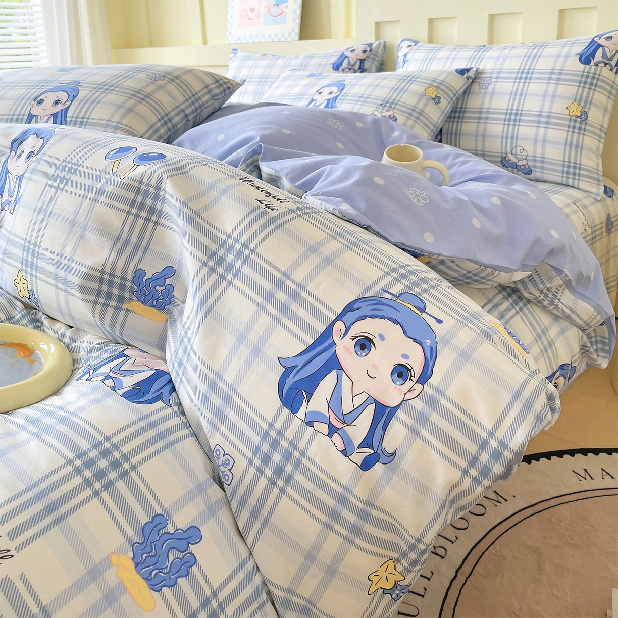 91家纺网 家纺一手货源 找家纺 金鑫汇家纺 2026新款13070全棉单品套件系列-套件：四件套 谦逊敖丙