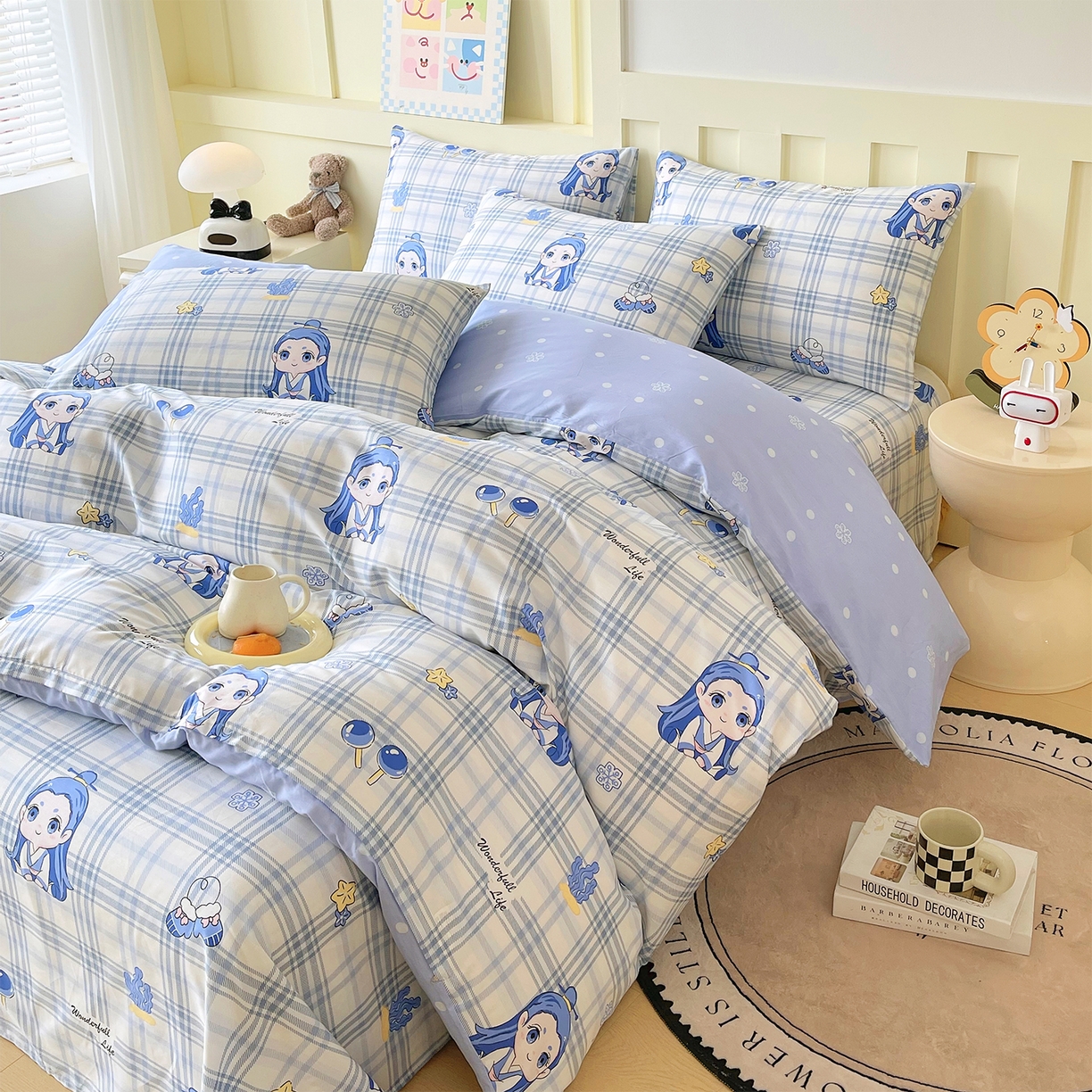 91家纺网 家纺一手货源 找家纺 金鑫汇家纺 2026新款13070全棉单品套件系列-套件：四件套 谦逊敖丙