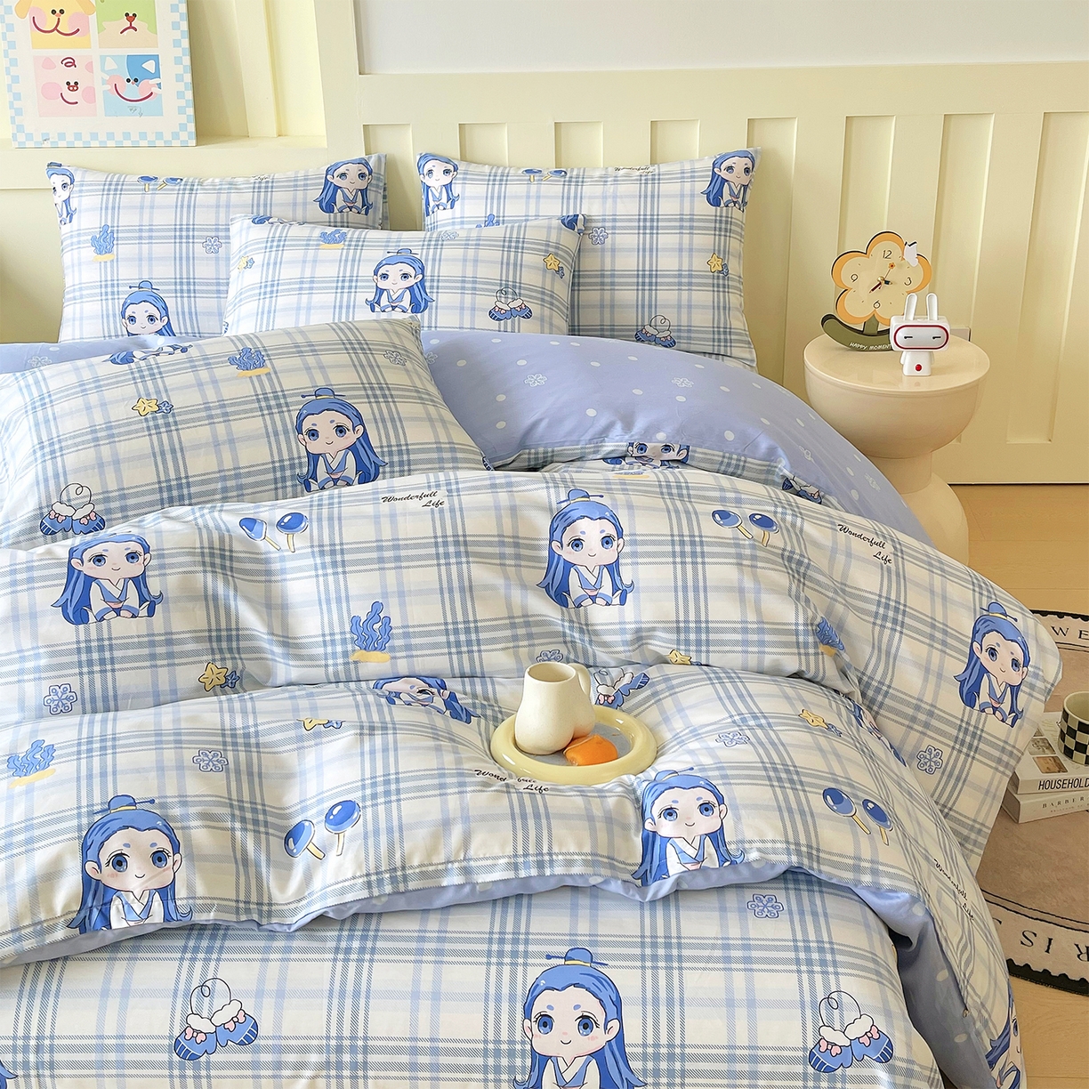 91家纺网 家纺一手货源 找家纺 金鑫汇家纺 2026新款13070全棉单品套件系列-套件：四件套 谦逊敖丙