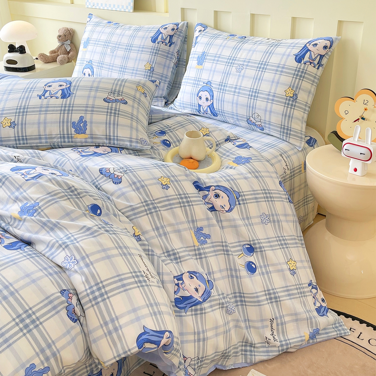 91家纺网 家纺一手货源 找家纺 金鑫汇家纺 2026新款13070全棉单品套件系列-套件：四件套 谦逊敖丙