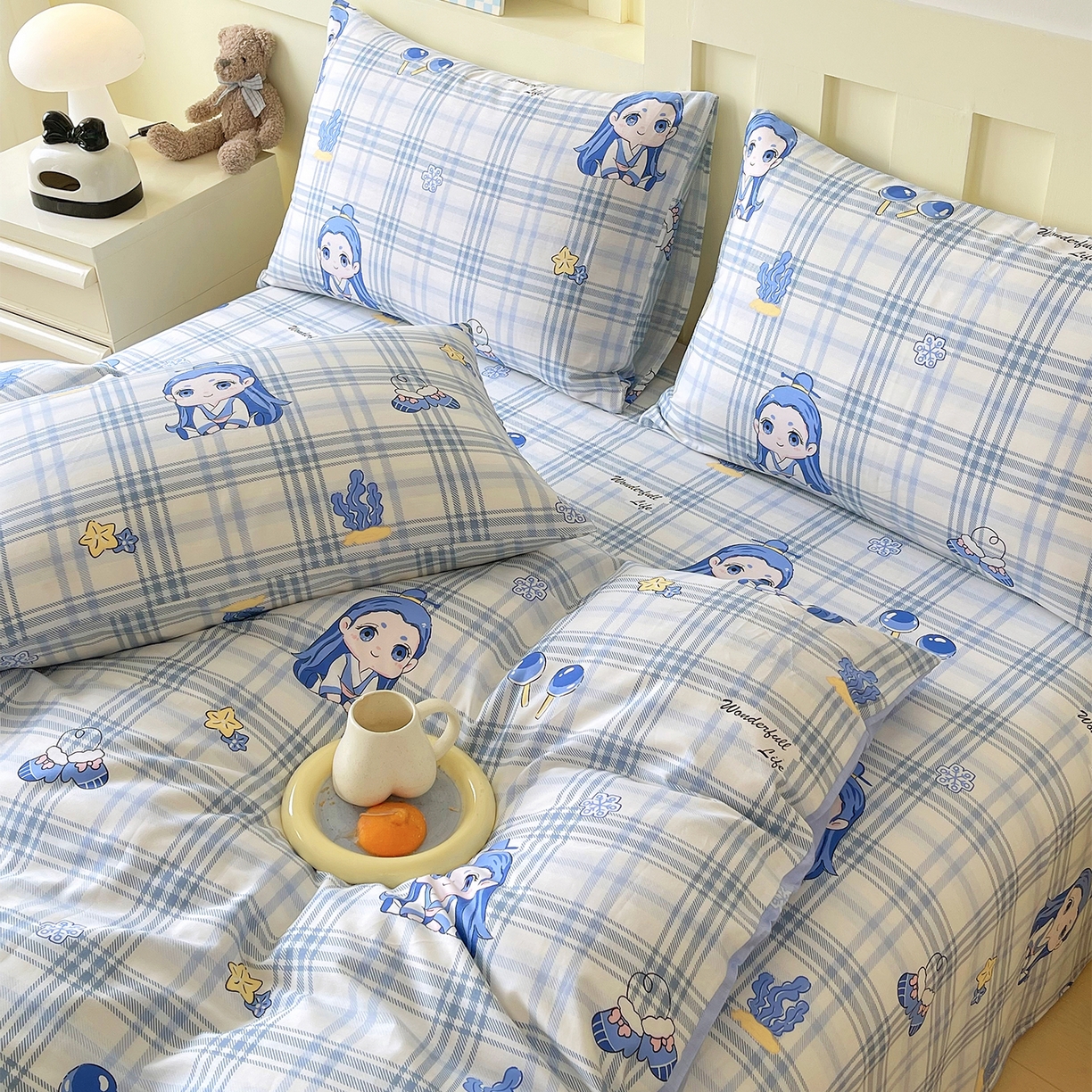 91家纺网 家纺一手货源 找家纺 金鑫汇家纺 2026新款13070全棉单品套件系列-套件：四件套 谦逊敖丙