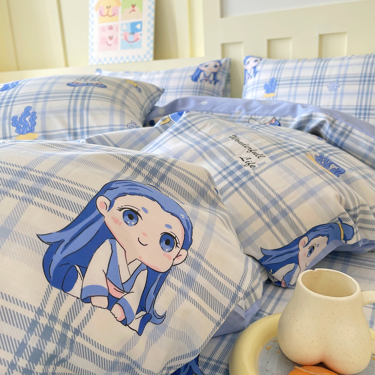 91家纺网 家纺一手货源 找家纺 金鑫汇家纺 2026新款13070全棉单品套件系列-套件：四件套 谦逊敖丙