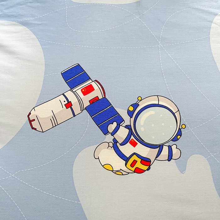 91家纺网 家纺一手货源 找家纺 金鑫汇家纺 2026新款13070全棉单品套件系列-套件：四件套 星际穿越