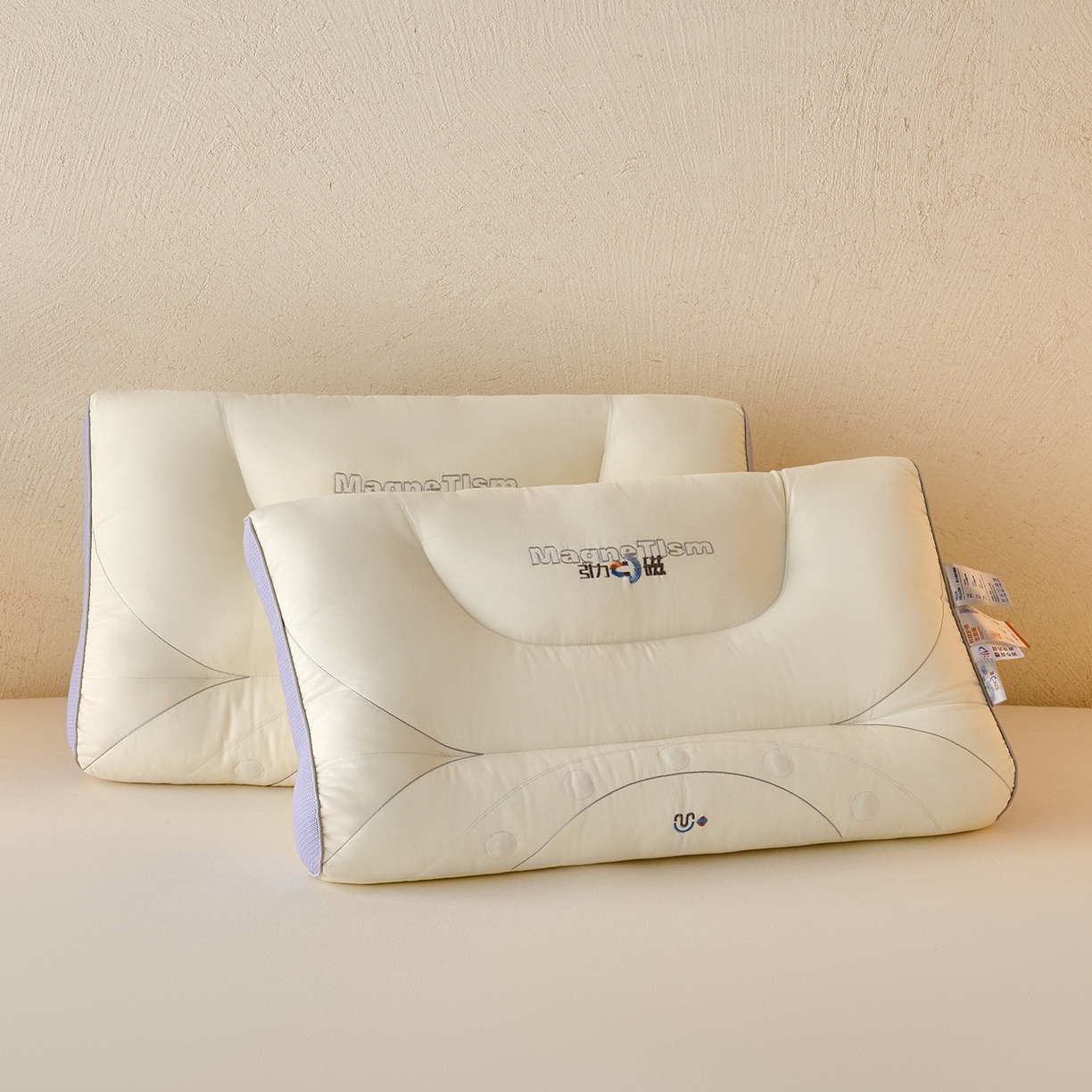 91家纺网 家纺一手货源 找家纺 （总）鼎晟纺 2025新款引力磁分区定型枕学生枕芯成人枕头护颈枕