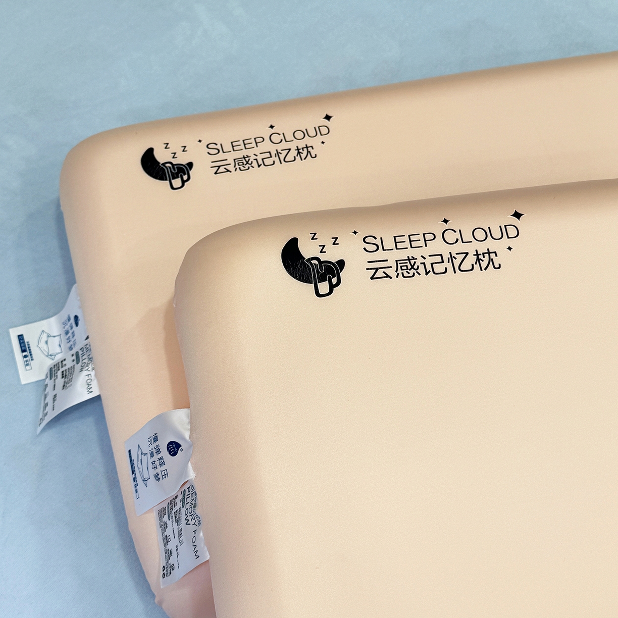 91家纺网 家纺一手货源 找家纺 （总）昕科 2025新款云感好睡记忆棉-实拍版-油光布记忆棉枕芯慢回弹记忆棉枕头