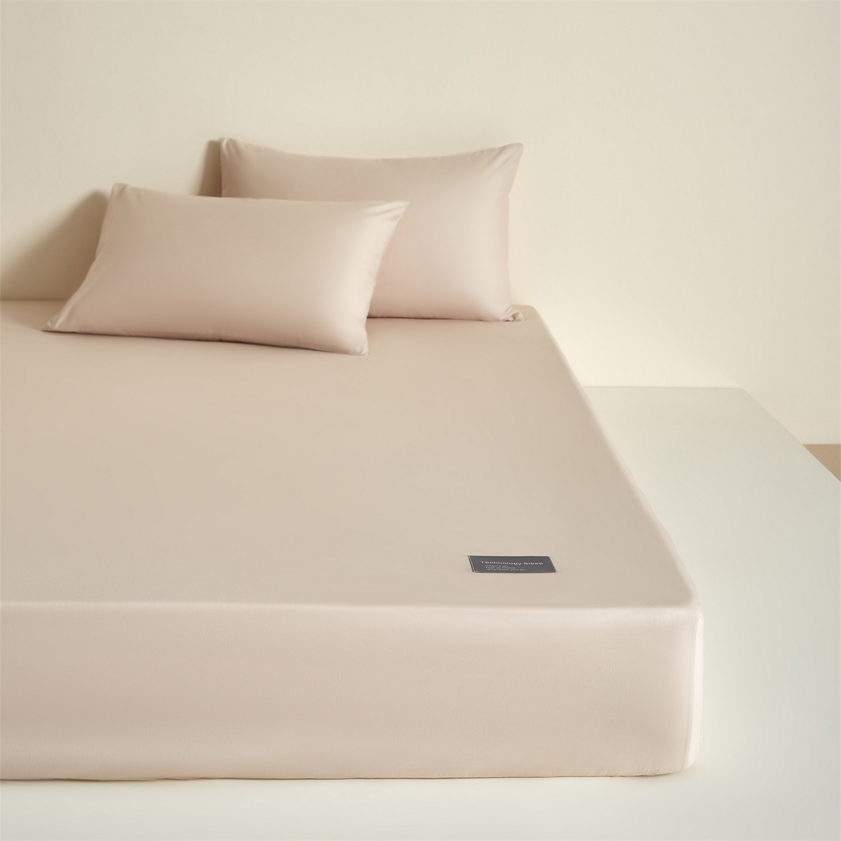 91家纺网 家纺一手货源 找家纺 优眠坊 2026新款13372简约全棉贴标床笠单件新款纯棉床垫保护罩纯色床套防尘罩三件套-至朴系列 至朴-云影黄