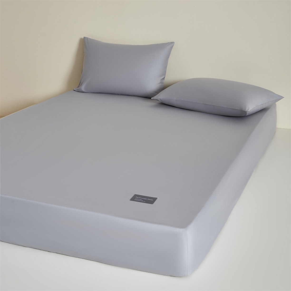 91家纺网 家纺一手货源 找家纺 优眠坊 2026新款13372简约全棉贴标床笠单件新款纯棉床垫保护罩纯色床套防尘罩三件套-至朴系列 至朴-黎明灰