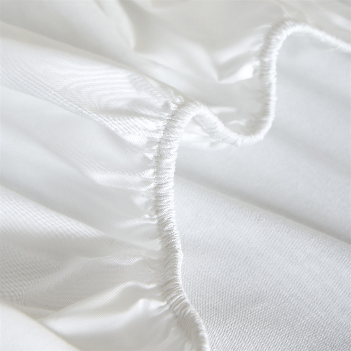 91家纺网 家纺一手货源 找家纺 优眠坊 2026新款13372简约全棉贴标床笠单件新款纯棉床垫保护罩纯色床套防尘罩三件套-至朴系列 至朴-雪月白