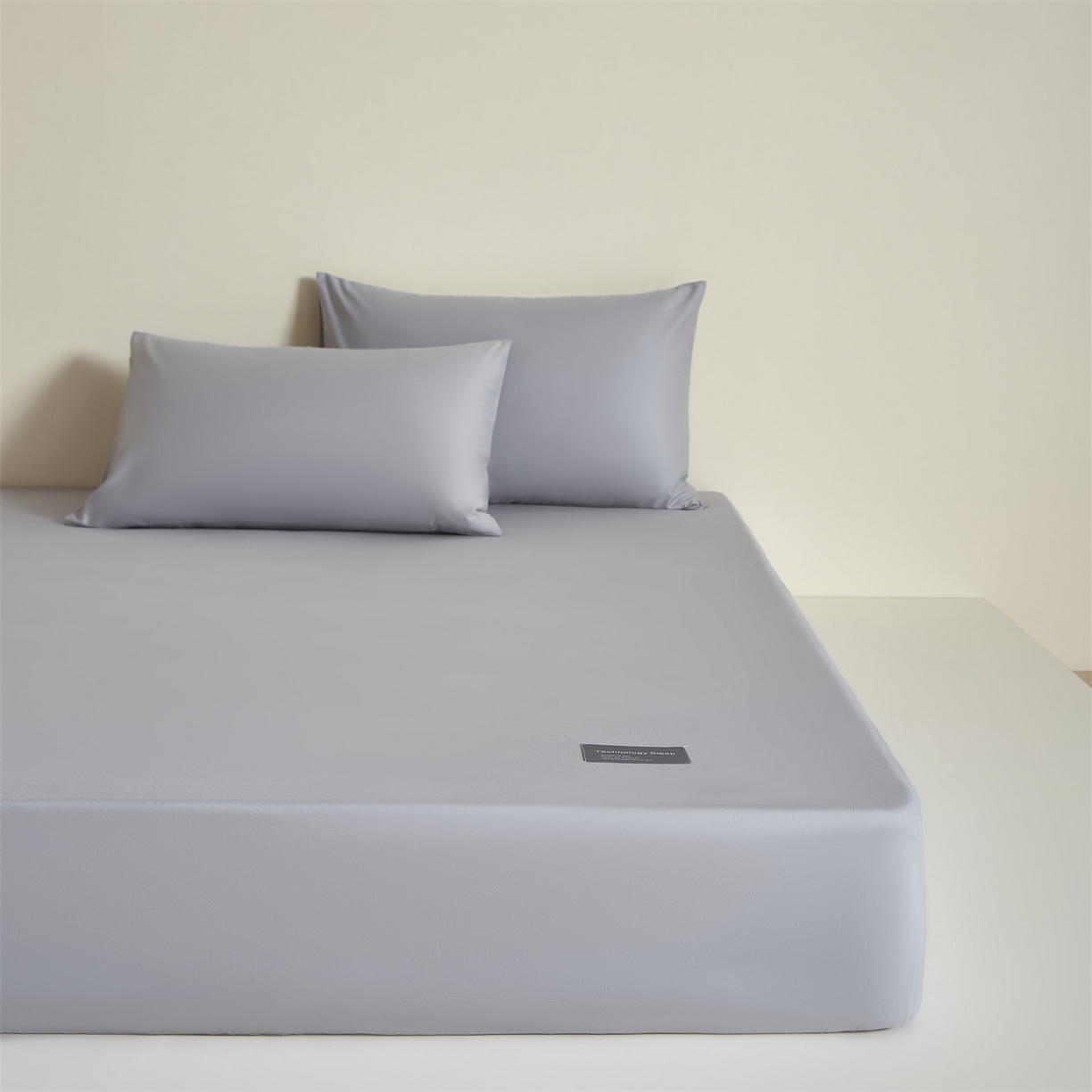 91家纺网 家纺一手货源 找家纺 优眠坊 2026新款13372简约全棉贴标床笠单件新款纯棉床垫保护罩纯色床套防尘罩三件套-至朴系列 至朴-黎明灰