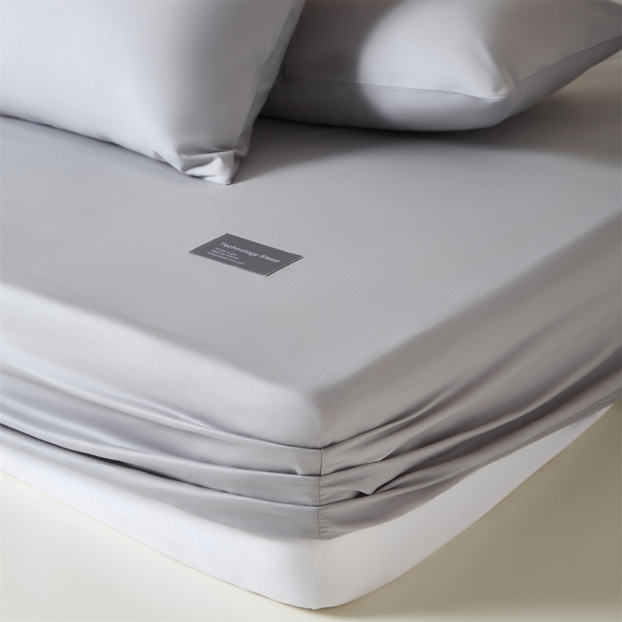 91家纺网 家纺一手货源 找家纺 优眠坊 2026新款13372简约全棉贴标床笠单件新款纯棉床垫保护罩纯色床套防尘罩三件套-至朴系列 至朴-黎明灰