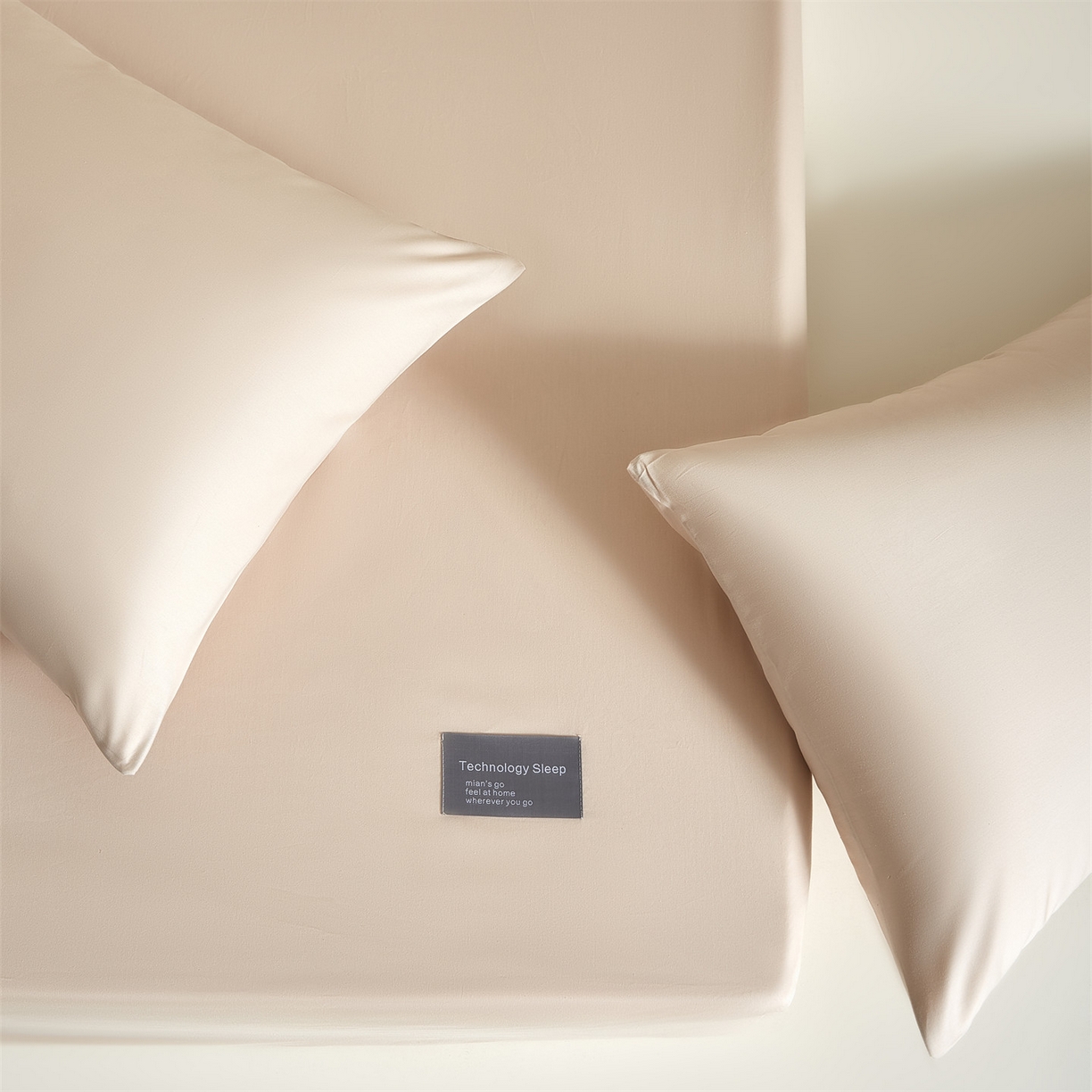 91家纺网 家纺一手货源 找家纺 优眠坊 2026新款13372简约全棉贴标床笠单件新款纯棉床垫保护罩纯色床套防尘罩三件套-至朴系列 至朴-云影黄