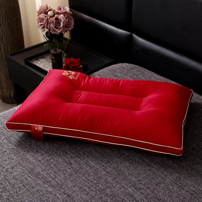 91家纺网 家纺一手货源 找家纺 （总）宇诺家纺 2025新款婚庆系列枕头枕芯-百年好合