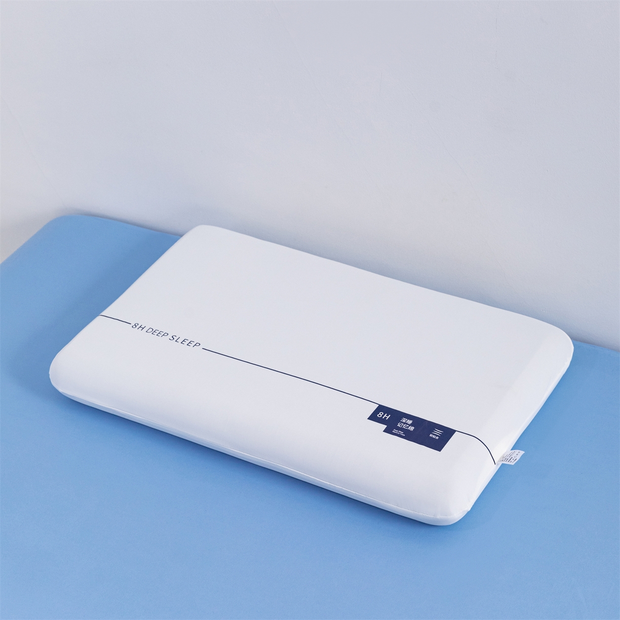 91家纺网 家纺一手货源 找家纺 （总）金牛枕芯 厂家直供 2026新款深睡双芯蓝白Pro零压力记忆枕芯枕头深睡眠慢回弹记忆枕42×70cm