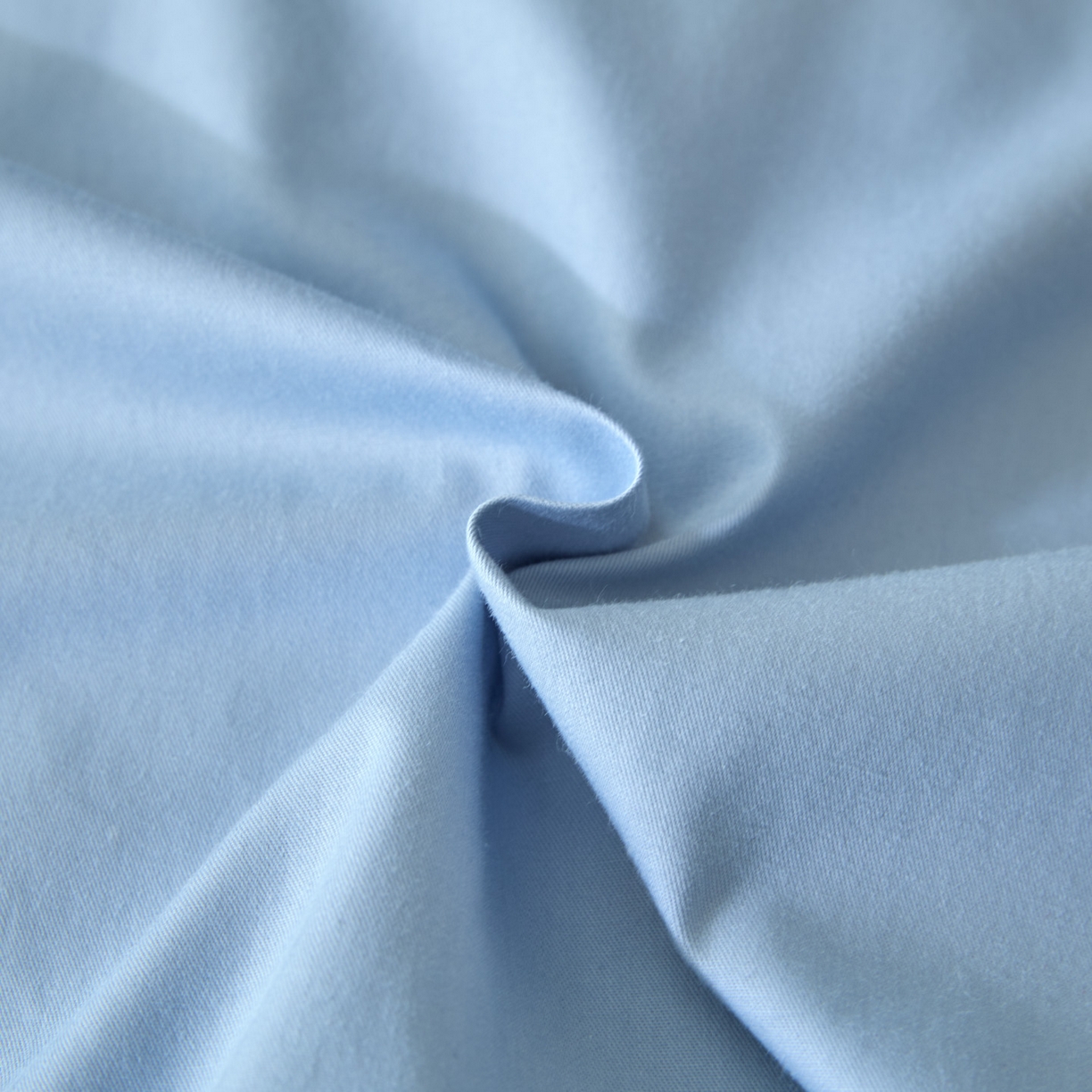 91家纺网 家纺一手货源 找家纺 泽西家纺+V17798841158发大图 2026新品A类全棉13376简约纯色双拼全棉四件套单被套枕套三件套 水雾蓝