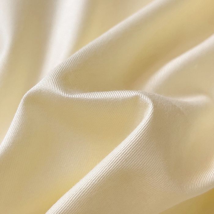 91家纺网 家纺一手货源 找家纺 泽西家纺+V17798841158发大图 2026新品A类全棉13376简约纯色双拼全棉四件套单被套枕套三件套 米黄+亮黄