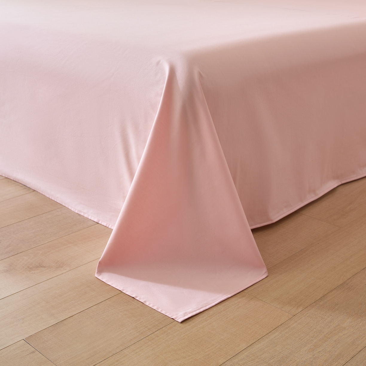 91家纺网 家纺一手货源 找家纺 泽西家纺+V17798841158发大图 2026新品A类全棉13376简约纯色双拼全棉四件套单被套枕套三件套 浅喜粉