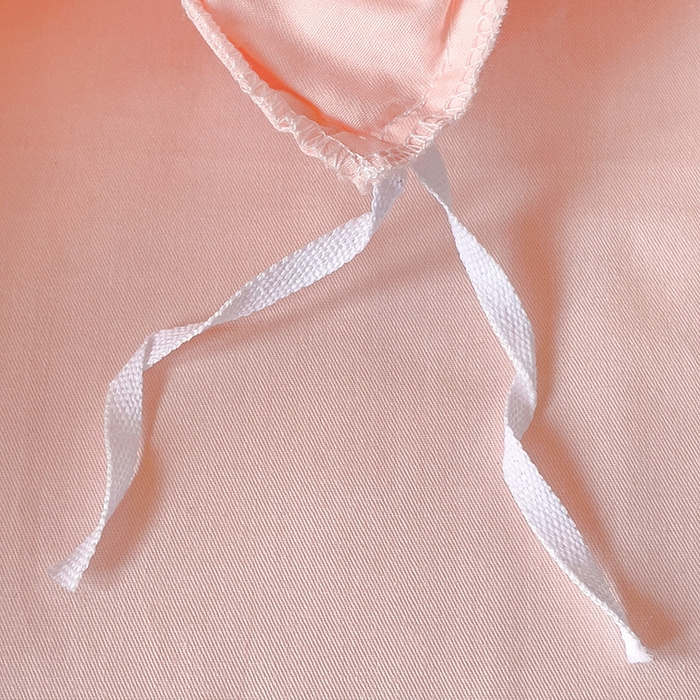 91家纺网 家纺一手货源 找家纺 泽西家纺+V17798841158发大图 2026新品A类全棉13376简约纯色双拼全棉四件套单被套枕套三件套 奶油粉