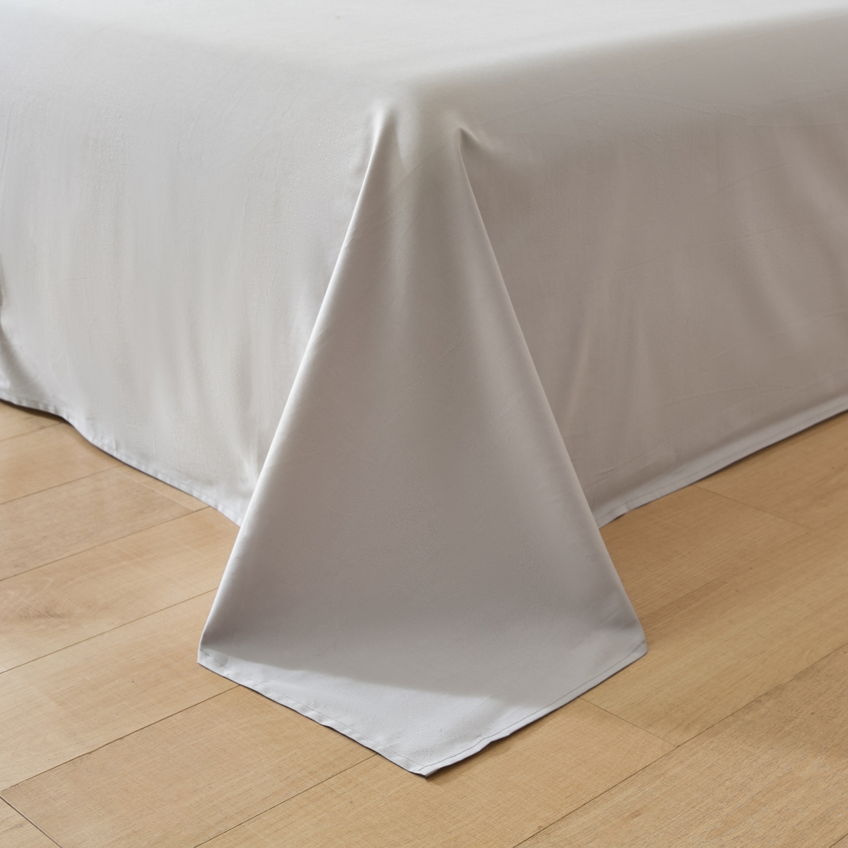 91家纺网 家纺一手货源 找家纺 泽西家纺+V17798841158发大图 2026新品A类全棉13376简约纯色双拼全棉四件套单被套枕套三件套 西柚橙+银河灰