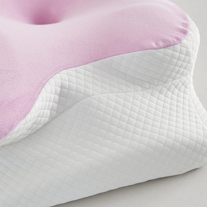 91家纺网 家纺一手货源 找家纺 纳斯顿家纺 2025新款牛奶绒蝶形枕 枕头枕芯 粉