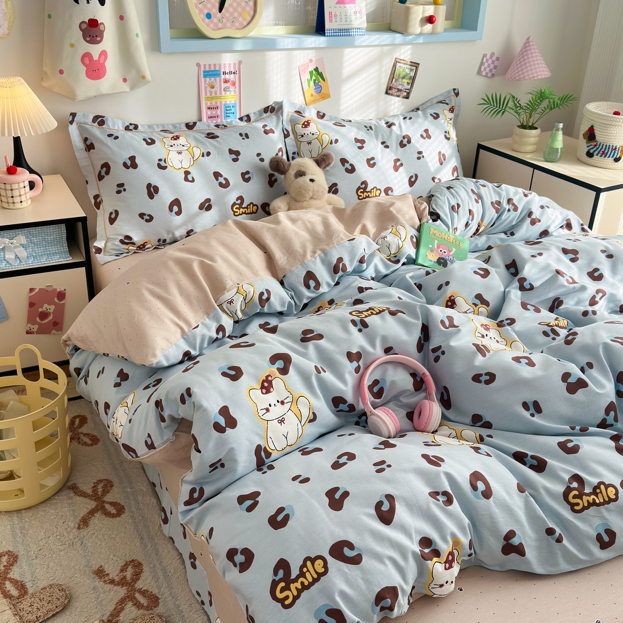 91家纺网 家纺一手货源 找家纺 （总）乐童家纺 2026新款全棉网红直播爆款吊边一字绣工艺款四件套