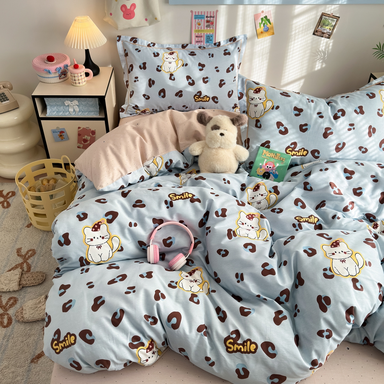 91家纺网 家纺一手货源 找家纺 （总）乐童家纺 2026新款全棉网红直播爆款吊边一字绣工艺款四件套