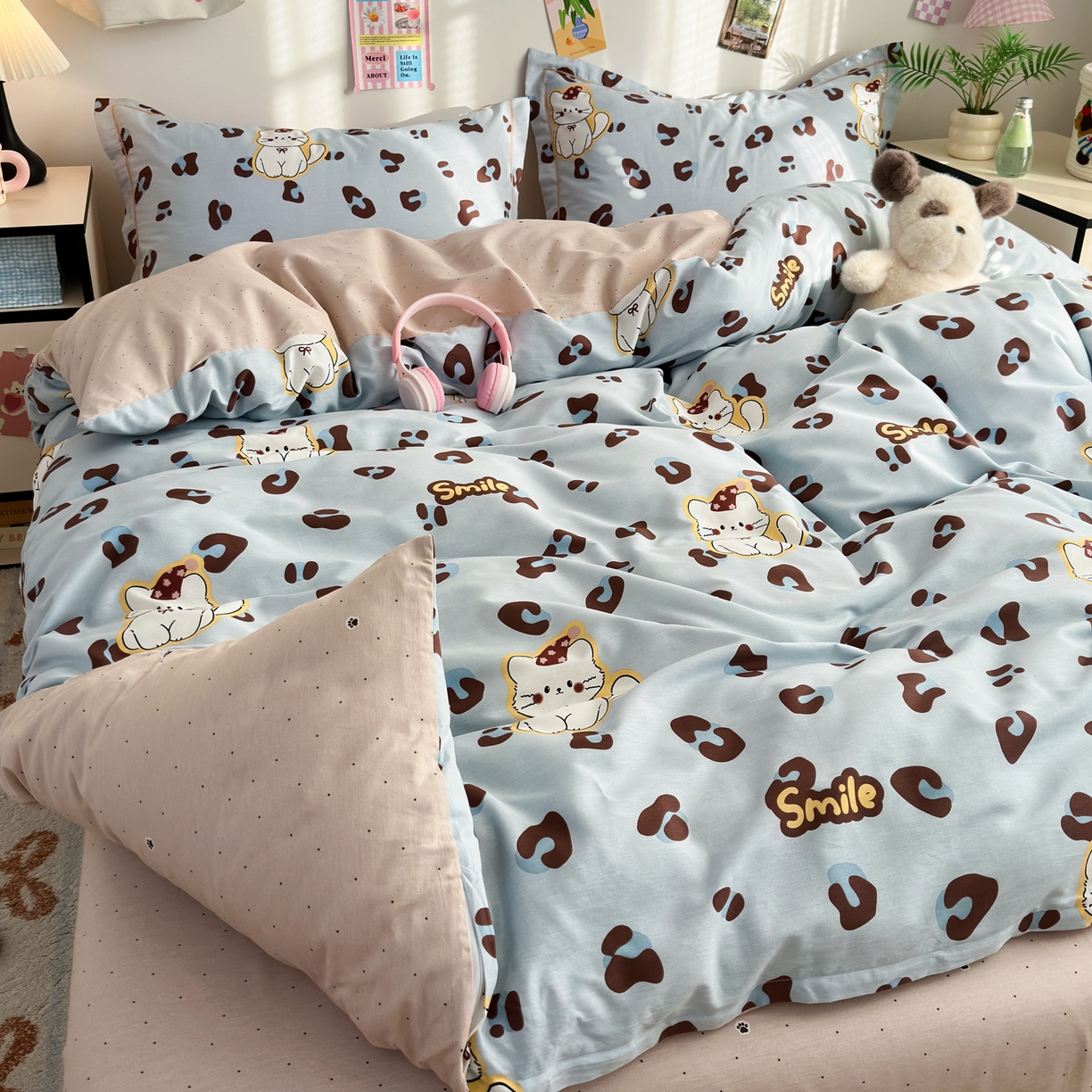 91家纺网 家纺一手货源 找家纺 （总）乐童家纺 2026新款全棉网红直播爆款吊边一字绣工艺款四件套