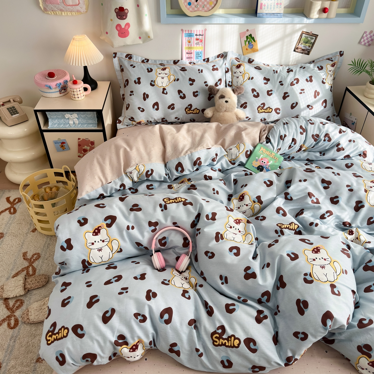 91家纺网 家纺一手货源 找家纺 （总）乐童家纺 2026新款全棉网红直播爆款吊边一字绣工艺款四件套