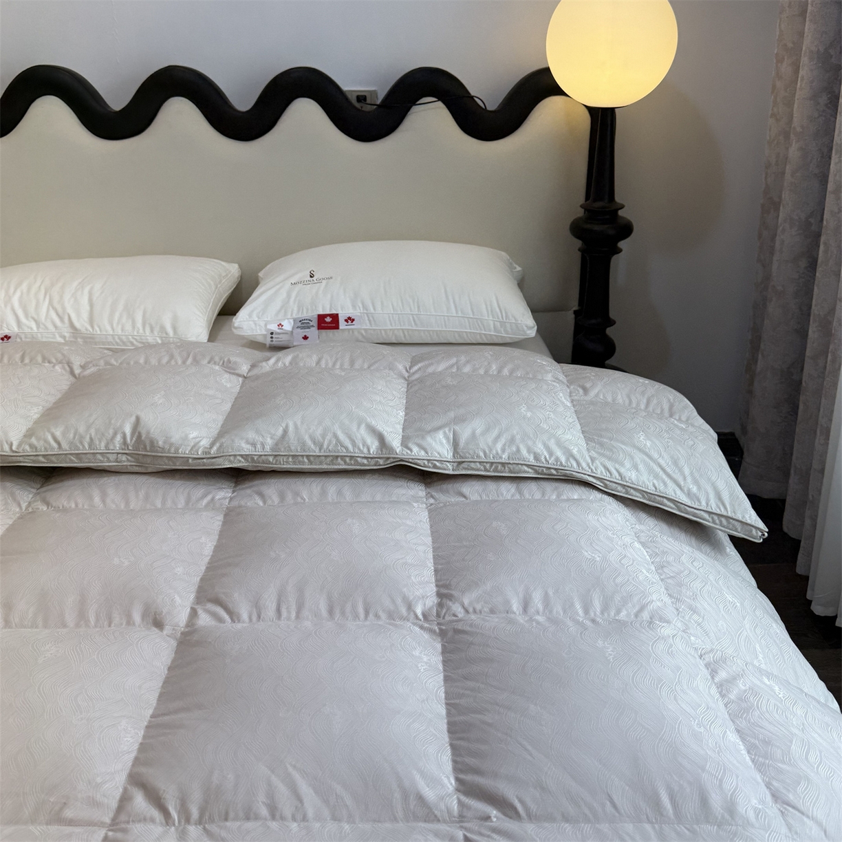 91家纺网 家纺一手货源 找家纺 御眠纺 2026新款高精密单层羽绒被壳 浪潮灰